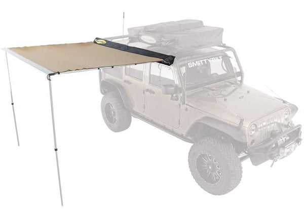 Smittybilt Retractable Tent Awning; 8.2' X 6.2', Coyote Tan • 2784
