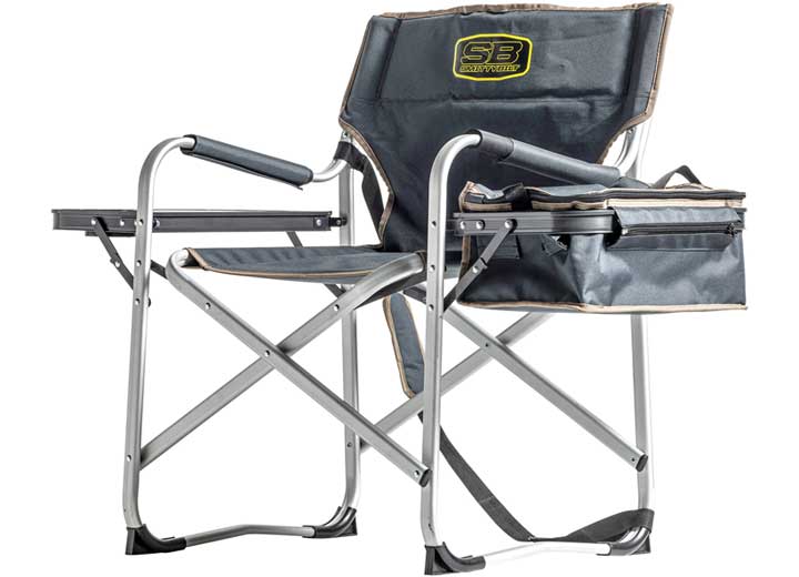 Smittybilt Camping Chair with Cooler and Table, Gray • 2841