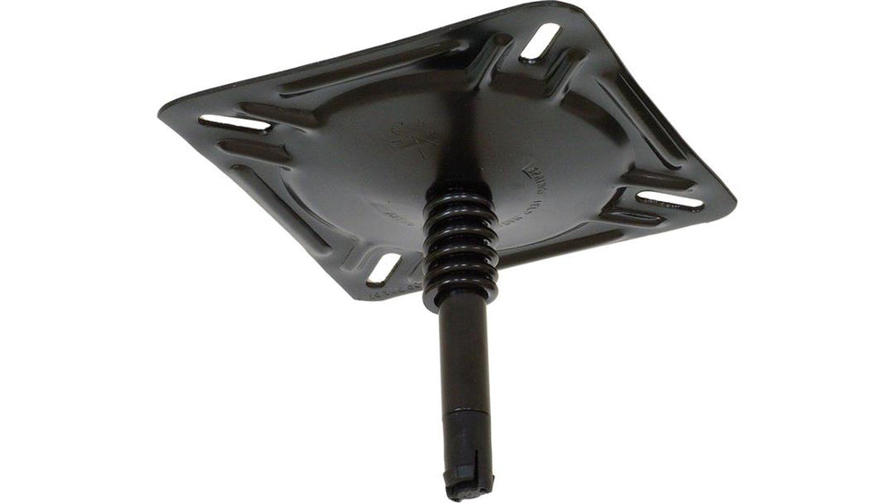 Springfield Marine KingPin 7" L x 7" W x 3/4" D E-Coat Steel Swivel Seat Mount with Spring • 1615201-EC