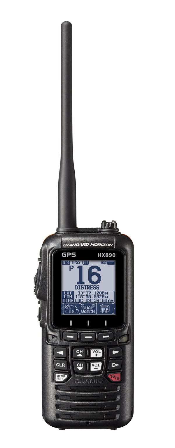 Standard Horizon 6W RF Black Handheld VHF/GPS Radio • HX891BTBK
