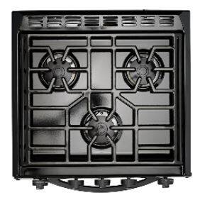 Suburban 3 Burners Slide-In Black/Stainless Steel 5800 RTU RV Cooktop with Deluxe Grate & Clear Glass Cover • 3603A