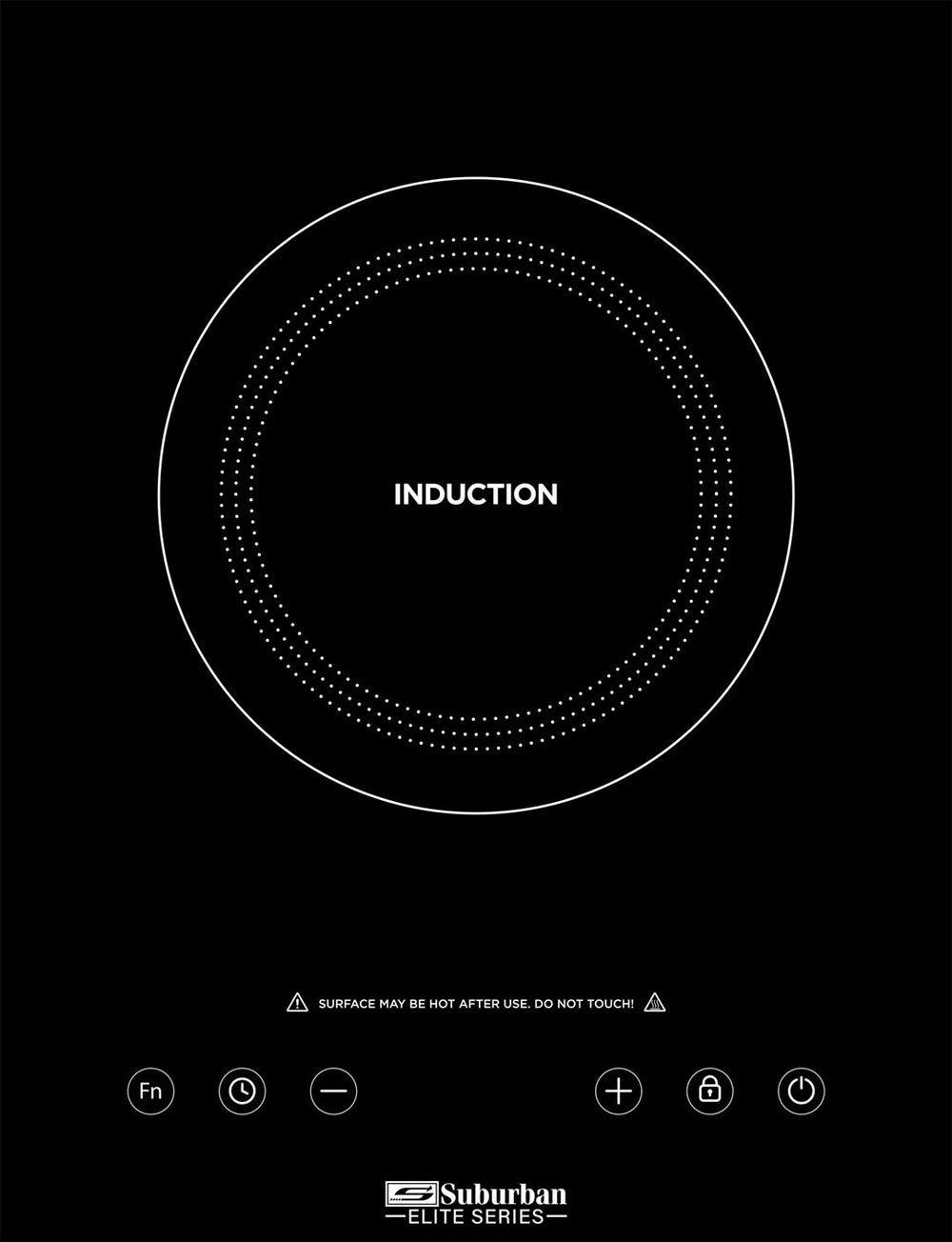 Suburban Glass Induction Single Burner Cooktop • 3308A