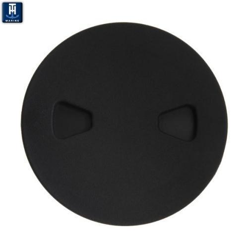 T-H Marine Sure-Seal 10" O.D. Black Screw-Out Deck Plate • DPS-8-1-DP