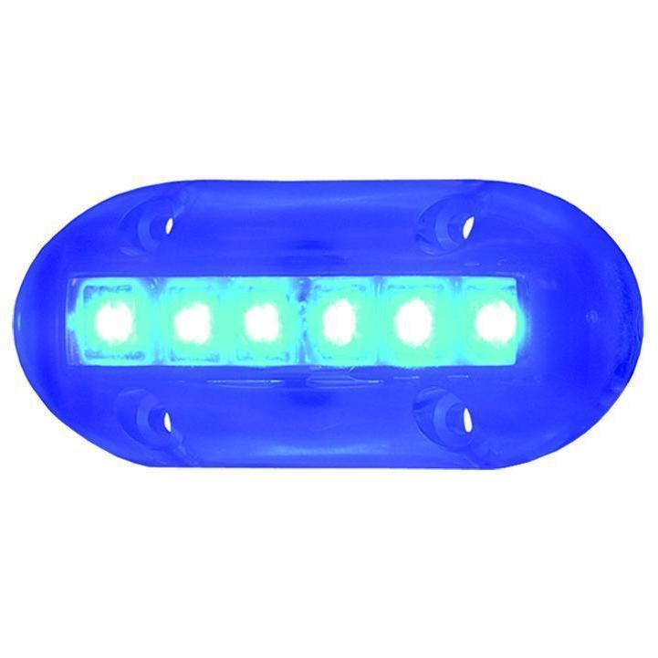 T-H Marine High Intensity 3.5" Blue 180 lm Surface Mount Underwater LED Light • LED-51867-DP