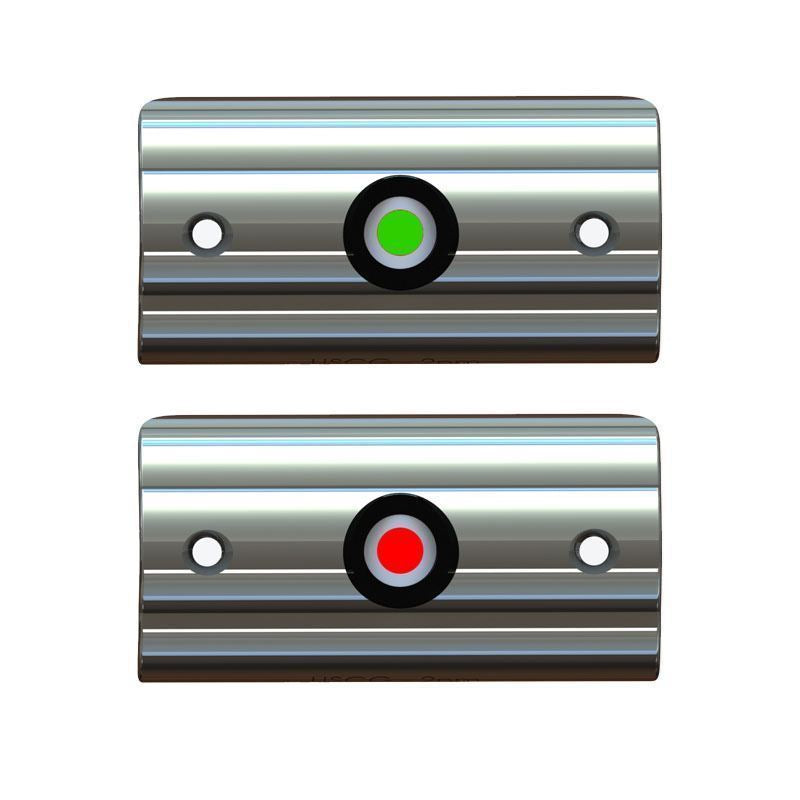 Taco 3-3/8" Rub Rail Mount Starboard & Port Set Side LED Lights • F38-6602-1
