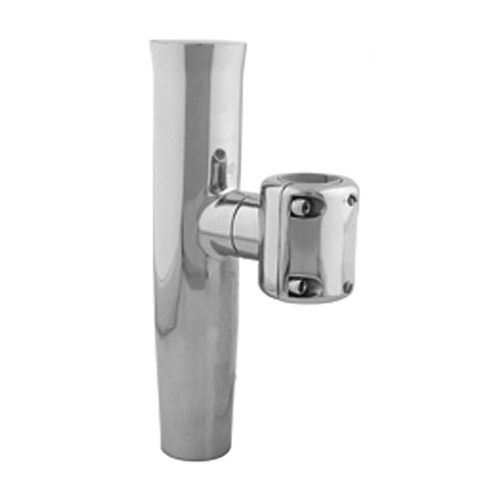 Taco Stainless Steel Clamp-On Adjustable Rod Holder - 1-1/16" & 1-5/16" O.D. (Pipe), 1-1/4" O.D. (Tube) • F16-2623POL-1