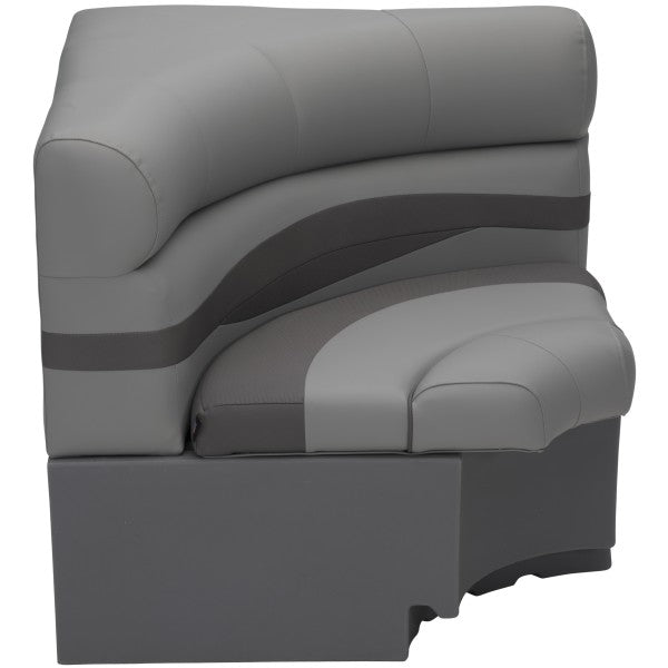 Taylor Made 32" x 32" Square Corner Pontoon Seat - Charcoal • 803563
