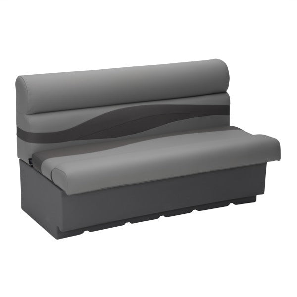 Taylor Made 50" Pontoon Bench Seat with Storage - Charcoal • 803554
