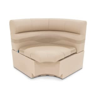 Taylor Made 30" Radius Corner Pontoon Seat - Beige • 433064