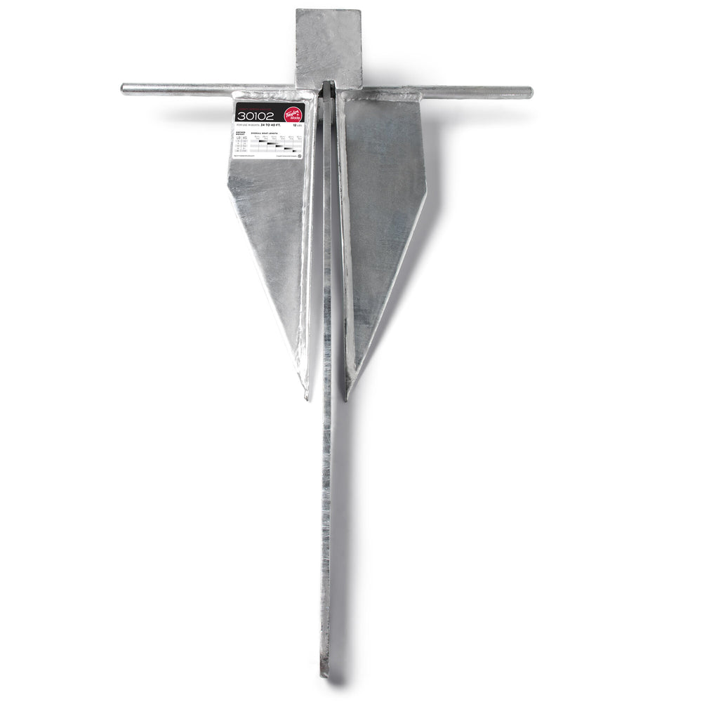 Taylor Made Legacy Series 12 lb Galvanized Steel Fluke Anchor • 30102