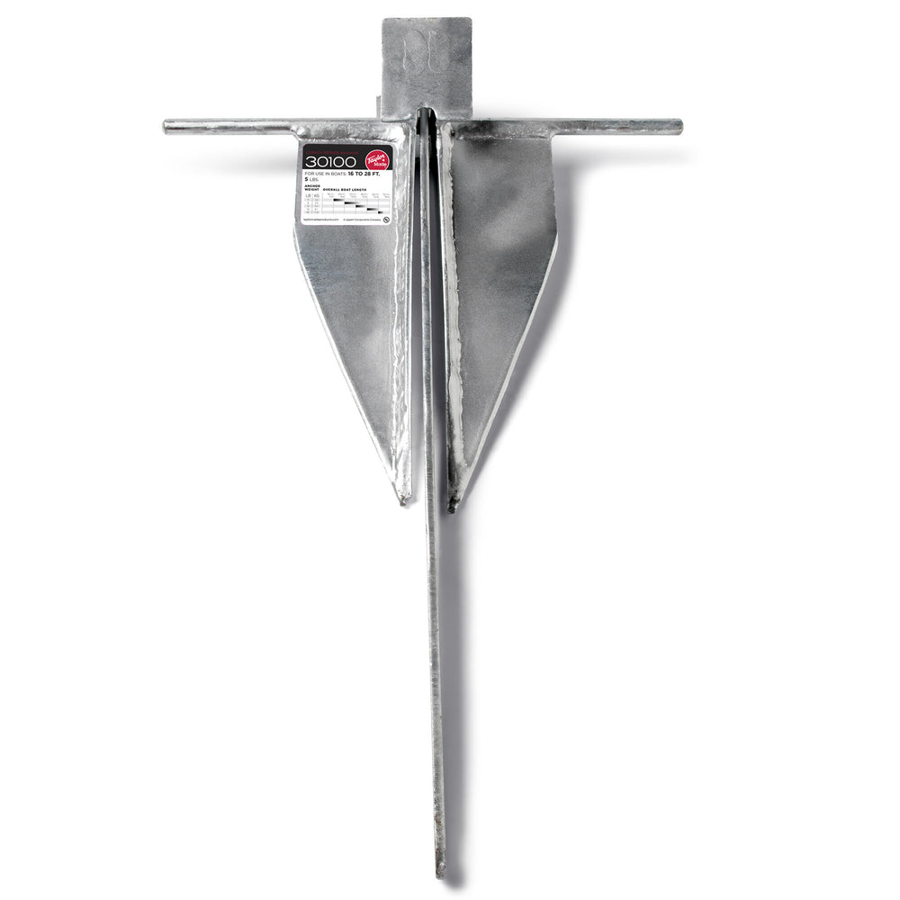 Taylor Made Legacy Series 5 lb Galvanized Steel Fluke Anchor • 30100