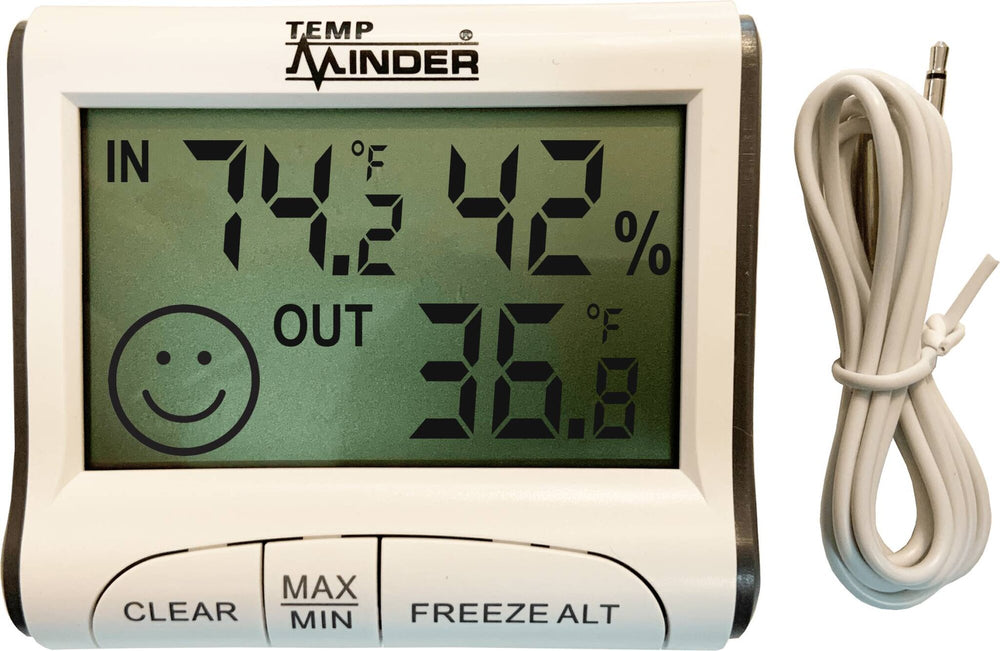 TempMinder Digital Fridge & Freezer Monitor with Probe • TM22291VP