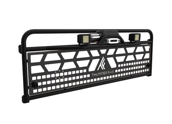 Thumper Fab Polaris Ranger Winch Headache Rack, Black • TF011601-BK