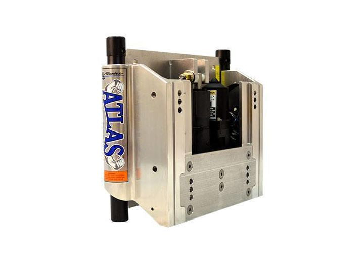 T-H Marine Atlas 8" Setback Polished Hydraulic Jack Plate • AHJ-8V-DP