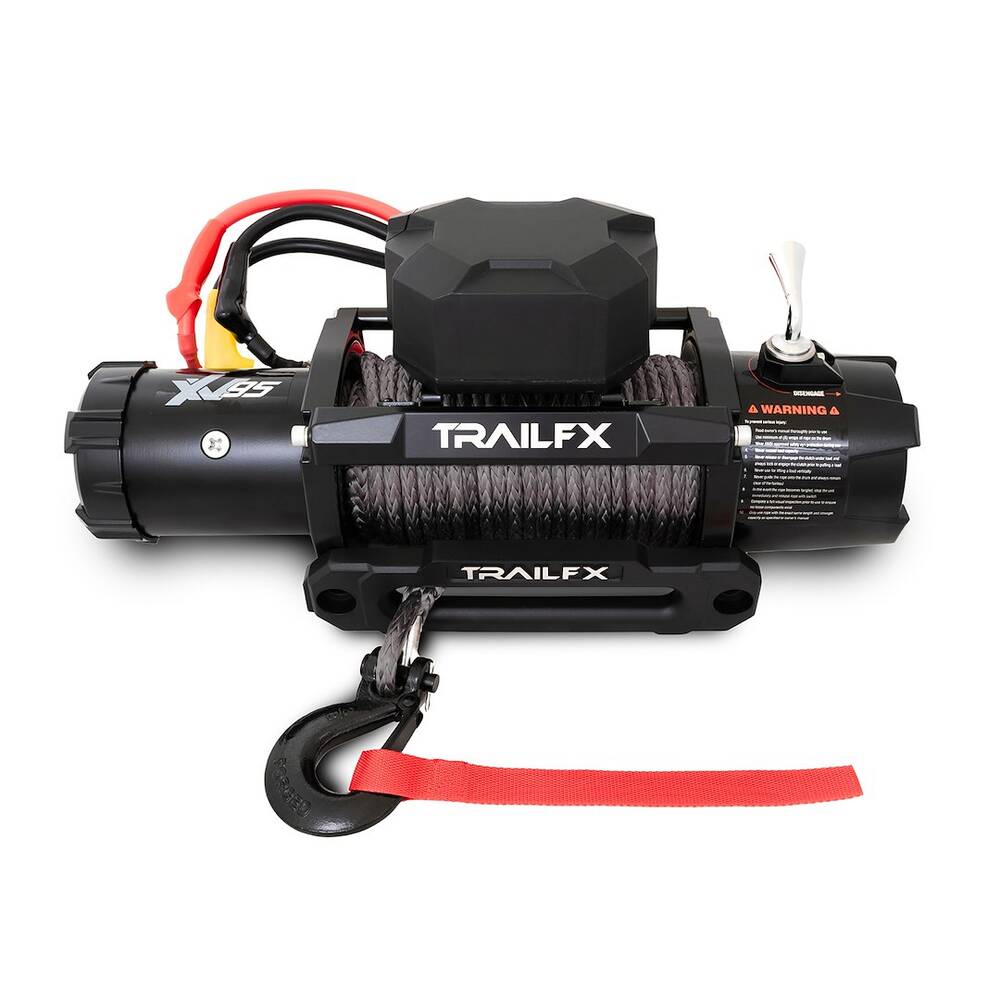 TrailFX X95 Winch with Synthetic Rope, 9.5K, Wired Remote • WXVS95B