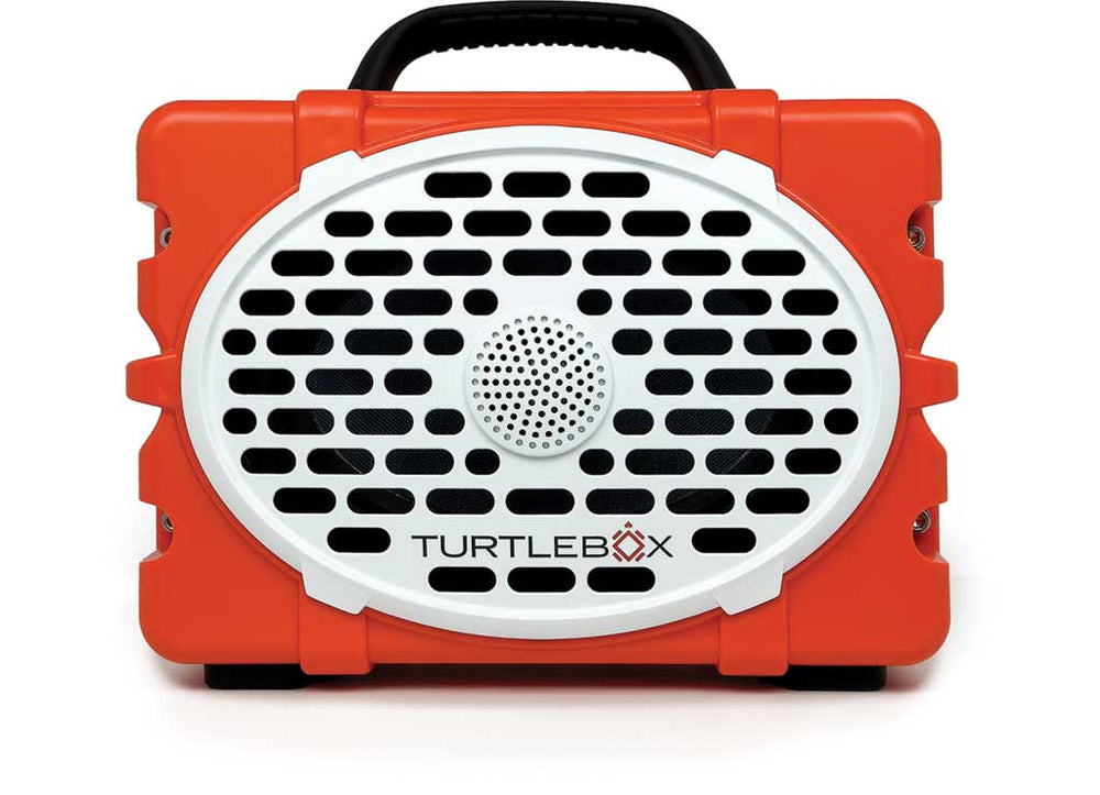 Turtlebox The Original Turtlebox Portable Speaker; Waterproof And Floats; Orange • TB-ORIG-G3-ORG-BLK-BLK-2 New