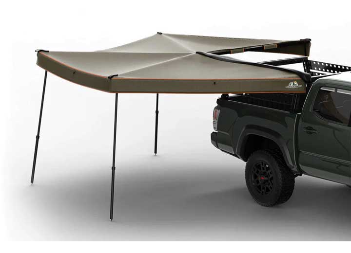 Tuff Stuff 270 Degree Awning, Compact, Passenger Side, C-Channel Aluminum, Olive • TS-AWN-270-4P