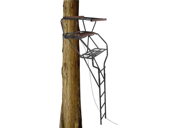 Trophy Treestands Highview Maxgrip Double 18 ft 2-Person Ladderstand • HVD207