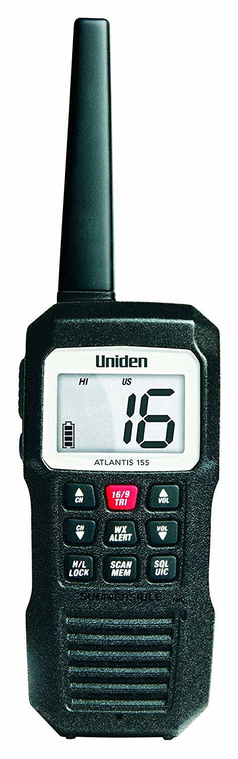 Uniden Handheld Two-Way VHF Floating Marine Radio • ATLANTIS 155
