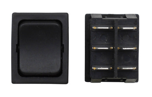 Valterra Heavy Duty 12V Mom-On/Off/Mom-On DPDT Switch - Black - 3 Pack • DG415PB
