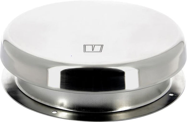Vetus Mushroom Ventilator Athos 1, Stainless Steel, Includes Plastic Trim Ring • ATHOS1