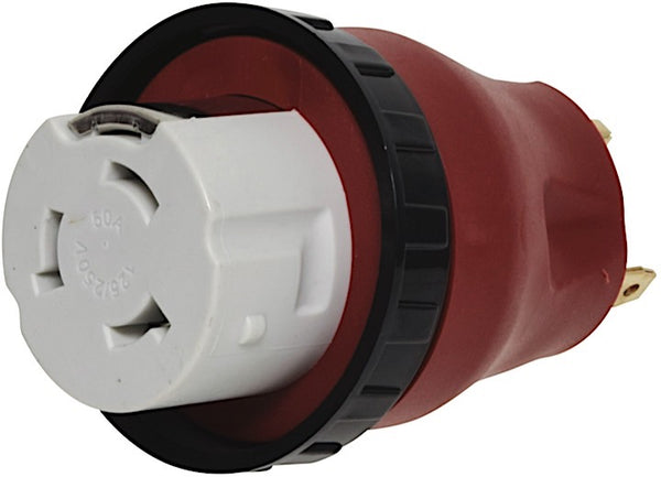 Valterra Detachable 30A-50A Adapter Plug - Red • A10-3050DA