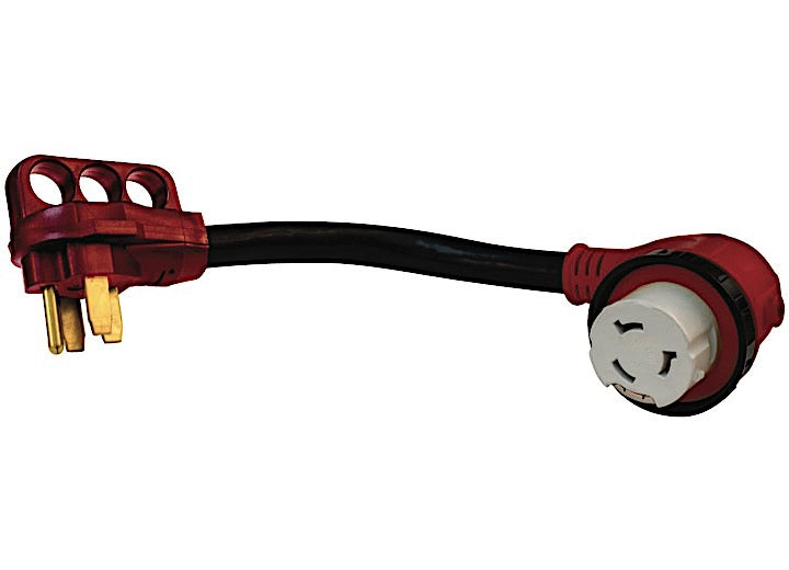 Valterra Power Cord Adapter 50 Amp 90 Degree 12" with LED • A10-5050D90VP