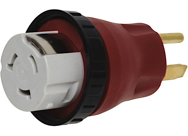 Valterra Detachable 50A-50A Adapter Plug - Red • A10-5050DA