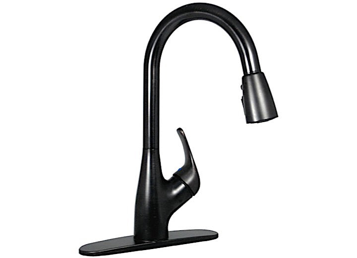 Valterra Rubbed Bronze RV Kitchen Faucet with Lever Handle • PF231561