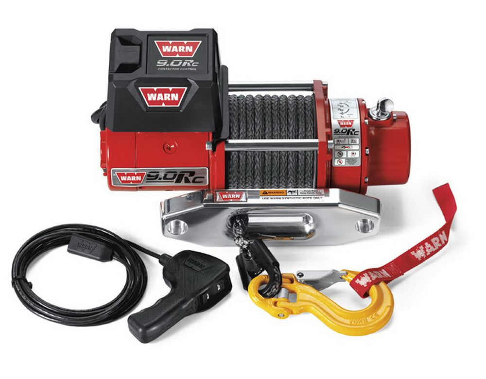 Warn 9.0RC Winch, 12V Electric, 9,000 Lbs, 50' Synthetic Rope • 71550