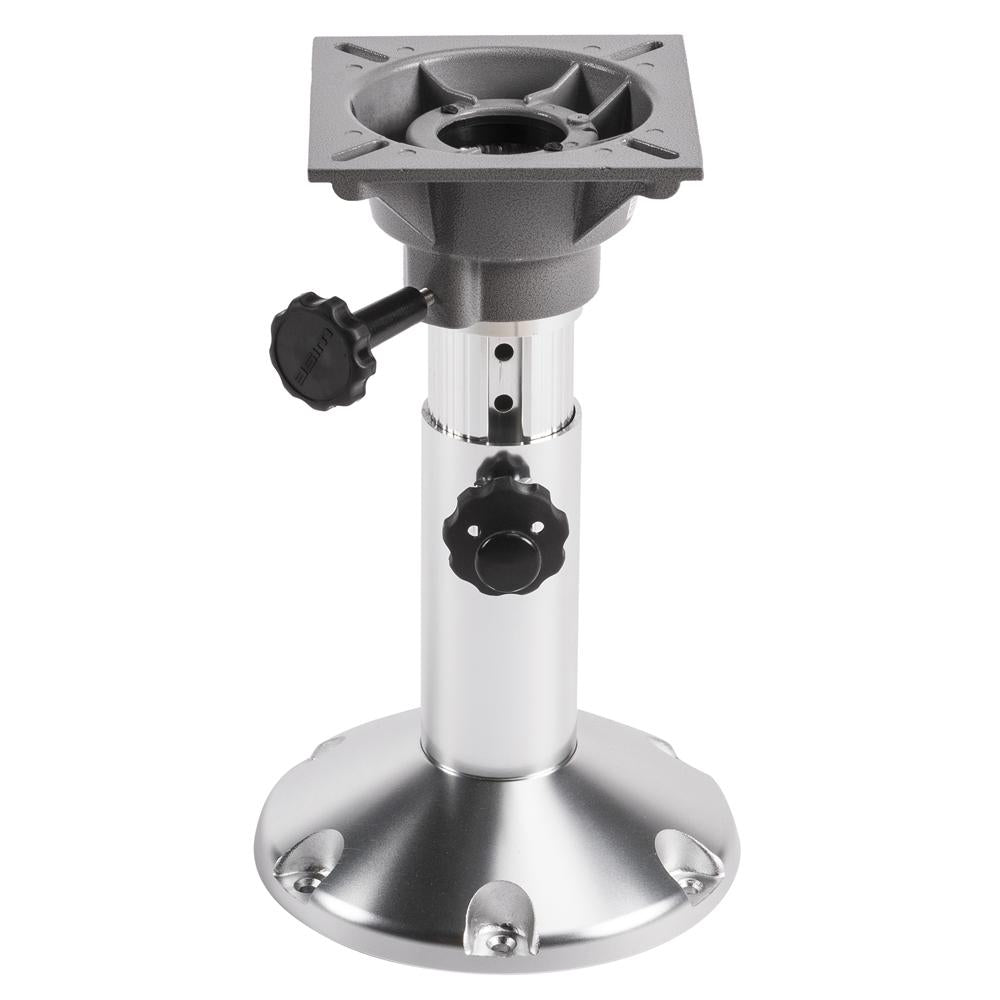 Wise Aluminum Adjustable Post with Spider Mount & Round Base 12"-18" H x 2-7/8" D • 8WP21-18S