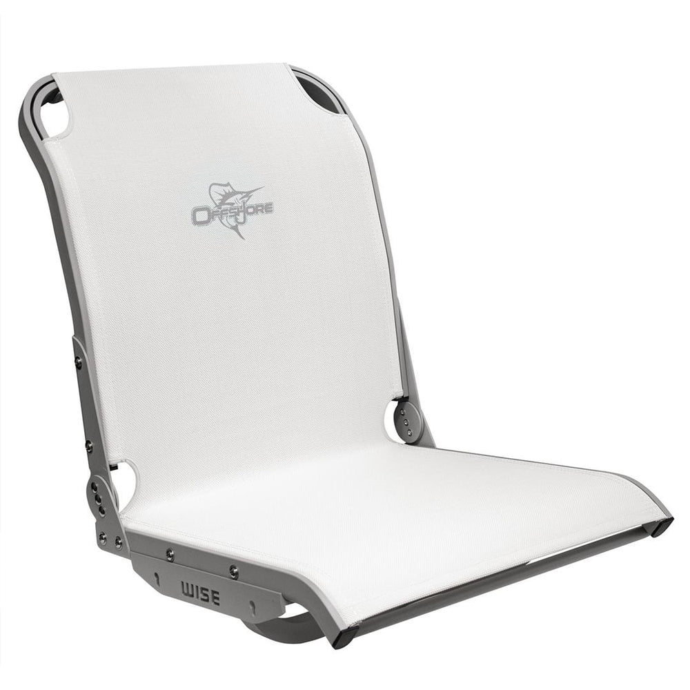 Wise AeroX Cool-Ride Mesh High Back Boat Seat, White • 3373-784