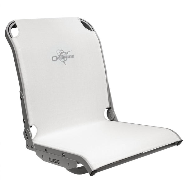 Wise AeroX Cool-Ride Mesh High Back Boat Seat, White • 3373-784