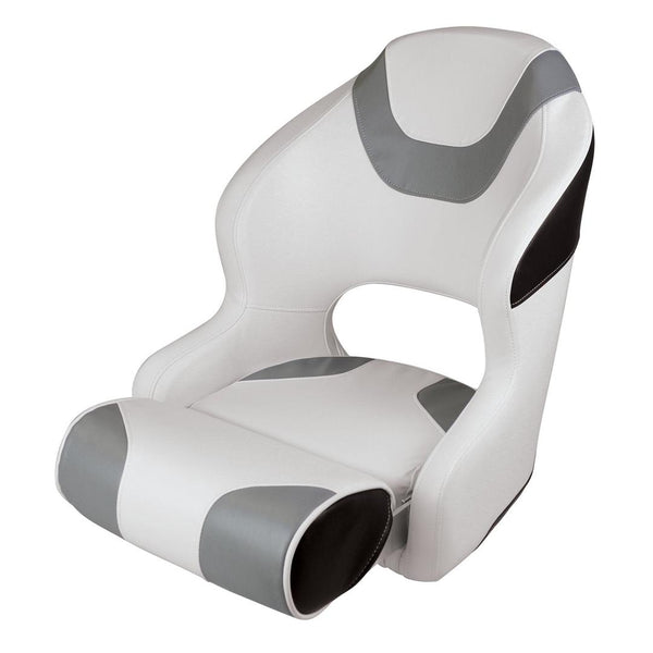 Wise Baja Series Bucket Seat w/ Flip Up Bolster, Brite White • Grey • Black • 3315-1782