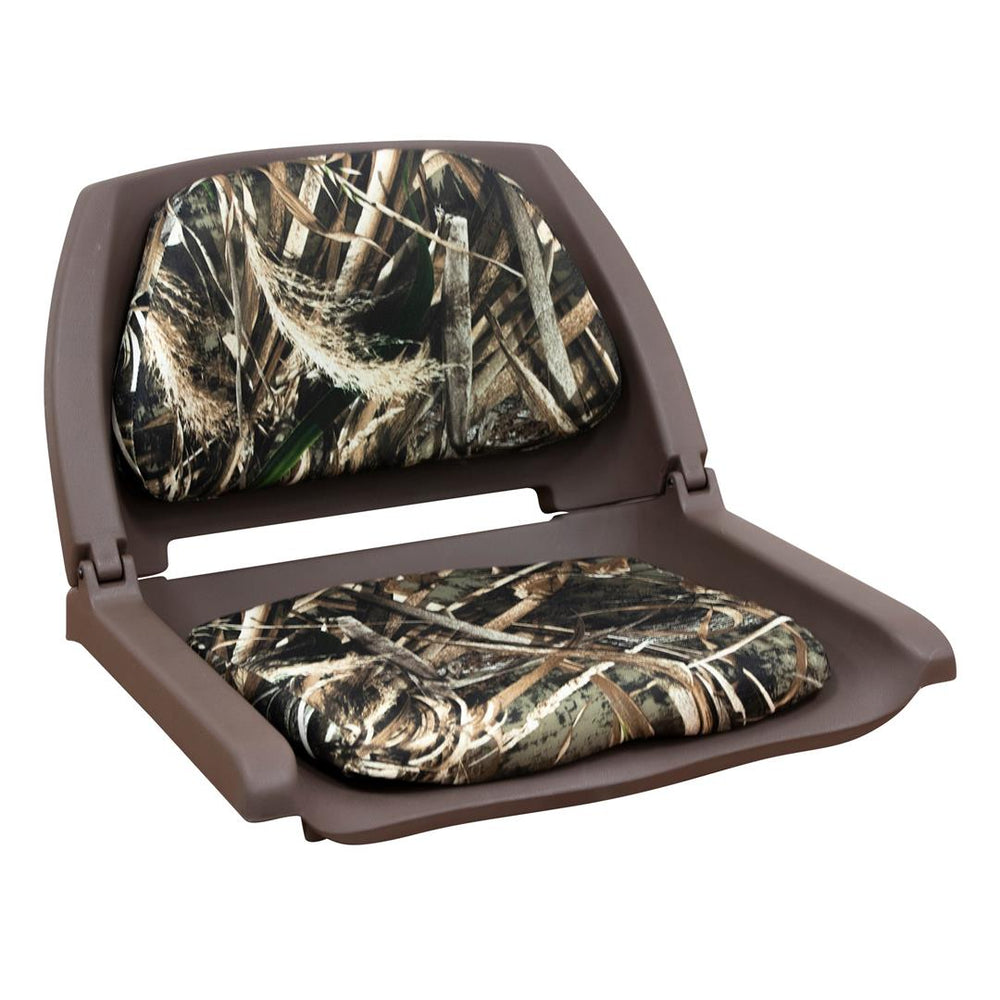 Wise Camo Padded Plastic Fold Down Fishing Seat, Realtree Max 5 • 8WD139CLS-B-733