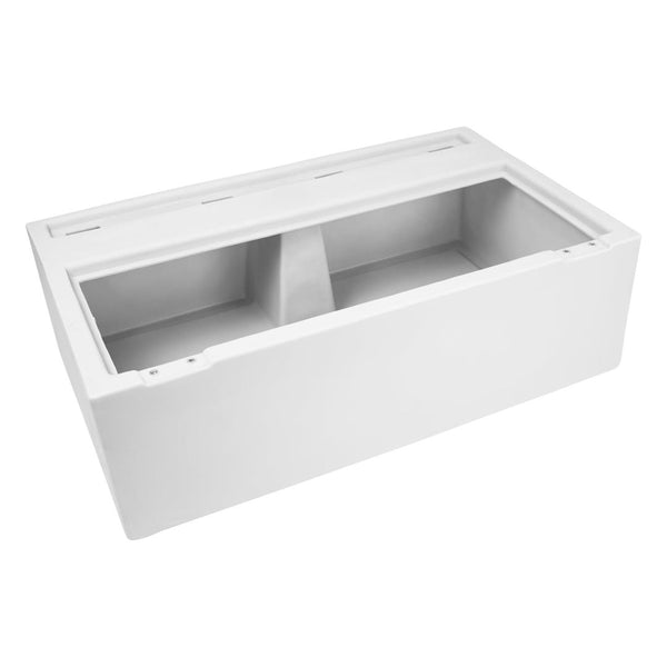 Wise Deluxe Series 37" Pontoon Bench, Base Only, White • 8WD100-1B-204