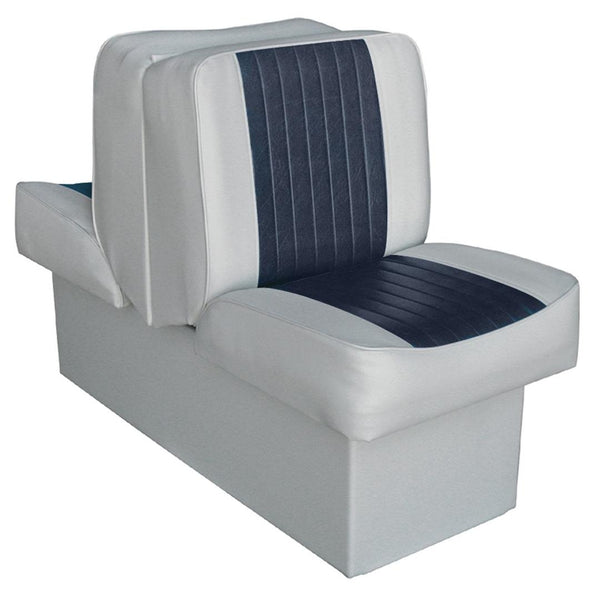 Wise Deluxe Series Back to Back Lounge Seat, Grey • Navy • 8WD707P-1-660