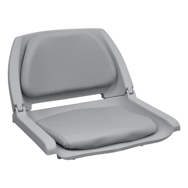 Wise Cushioined Plastic Shell Fold Down Fishing Seat, Gray • 8WD139LS-717