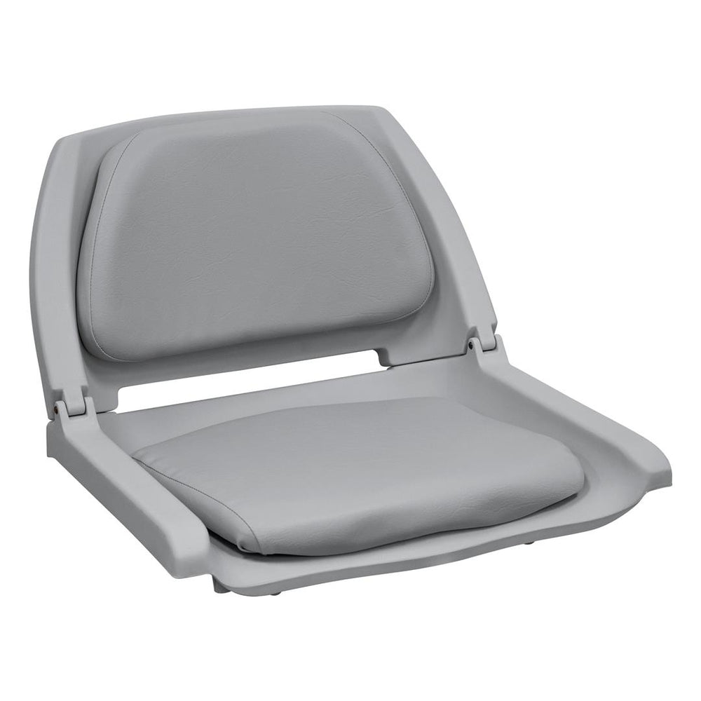 Wise Cushioined Plastic Shell Fold Down Fishing Seat, Gray • 8WD139LS-717