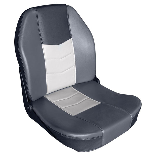 Wise Quantum Series High Back Fold Down Seat, Jazz Black/Marble/Charcoal • 3340-1788