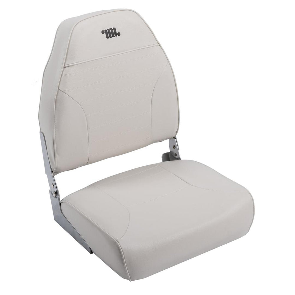 Wise Standard High Back Fishing Seat, White • 8WD588PLS-710