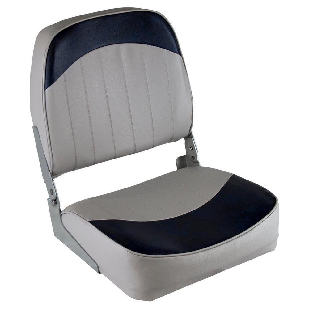 Wise Standard Low Back Fishing Seat, Gray/Navy • 8WD734PLS-660