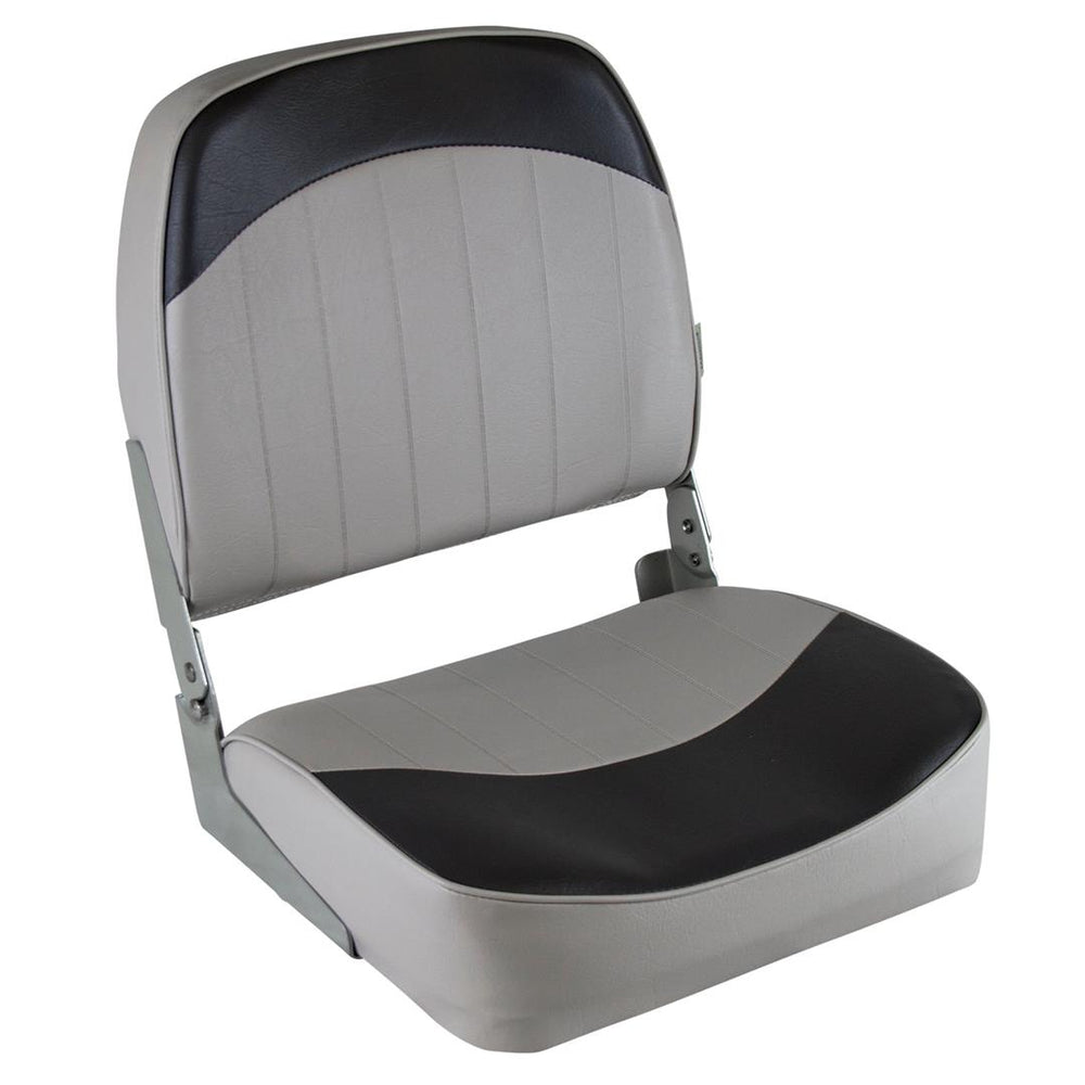 Wise Standard Low Back Fishing Seat, Gray/Charcoal • 8WD734PLS-664