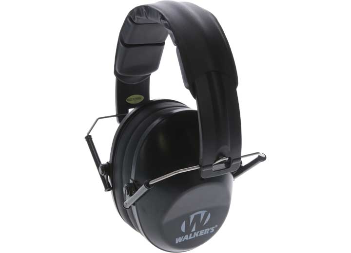 Walker's Pro Low Profile Folding Passive Muffs - Black • GWP-FPM1