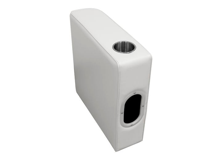 Wise Deluxe Series Pontoon Left Radius Arm Rest, White • 8WD110-204