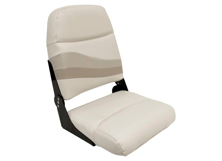 Wise Premier Pontoon High Back Fold Down Seat - Stone / Mocha Java / Khaki • BM1147-1066