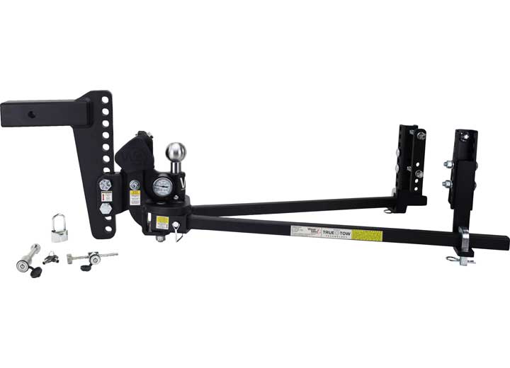 Weigh Safe TrueTow Heavyweight WDH - 10" Drop, 2.5" Shank - 22,000 GTW w/Lock Set • TTHW10-2.5XL-SET