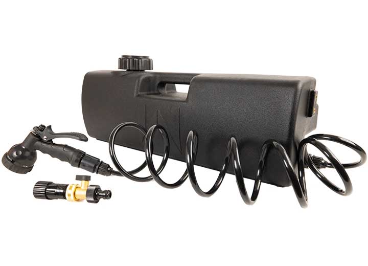 WaterPORT 4.0 Gallon Water Tank w/ 8ft Self-Coiling Hose and Spray Nozzle • SC1000