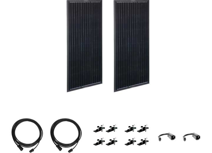 Zamp Solar Obsidian Series 200 Watt Solar Expansion Kit (2 x 100W) • ZSK1007