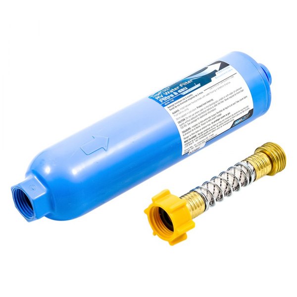 Camco TastePURE KDF/GAC 2.5 GPM Water Filter with 4" Hose  • 40013
